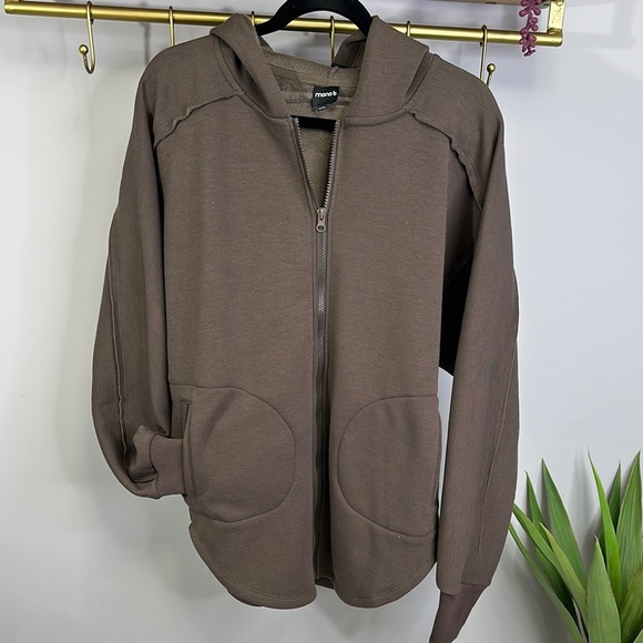 Mono B Brown Zip-Up Hoodie - Picture 1 of 7